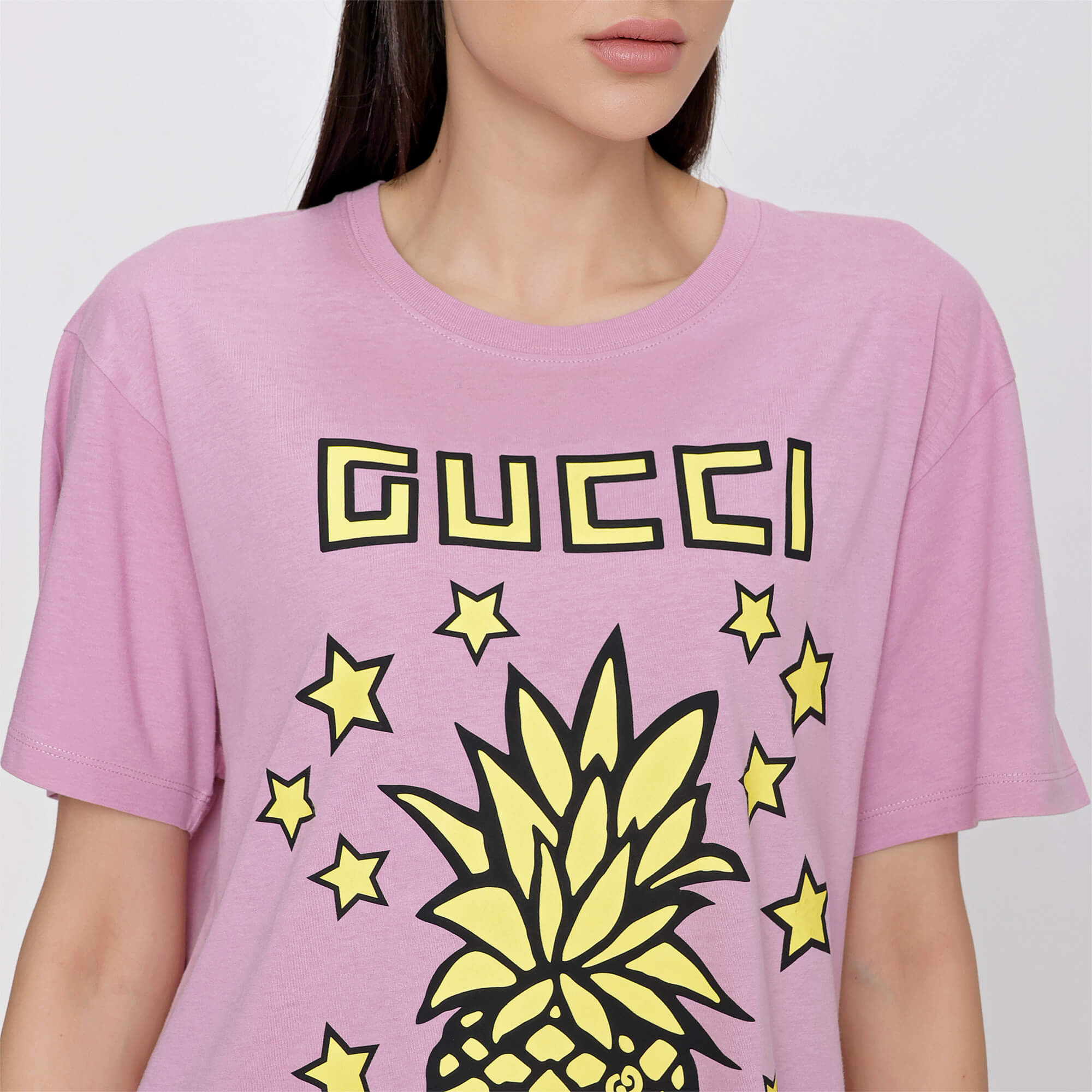 Gucci - Lilac Exotica Pineapple Print Tshirt